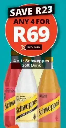 Checkers Schweppes Soft Drink offer