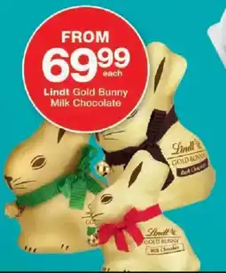 Checkers Lindt Gold Bunny Milk Chocolate offer