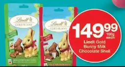 Checkers Lindt Gold Bunny Milk Chocolate Shell offer