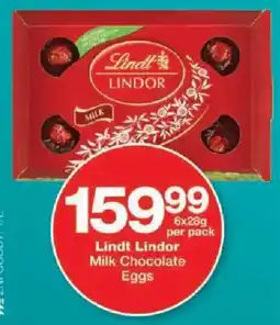 Checkers Lindt Lindor Milk Chocolate Eggs offer