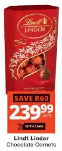 Checkers Lindt Lindor Chocolate Cornets offer