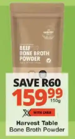 Checkers Harvest Table Bone Broth Powder offer