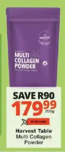Checkers Harvest Table Multi Collagen Powder offer