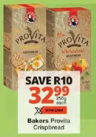 Checkers Bakers Provita Crispbread offer