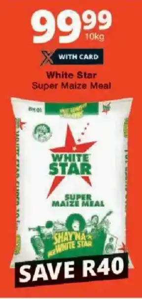 Checkers White Star Super Maize Meal offer