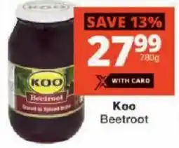 Checkers Koo Beetroot offer