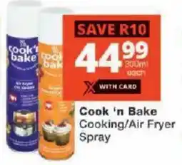 Checkers Cook 'n Bake Cooking/ Air Fryer Spray offer