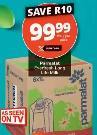 Checkers Parmalat Everfresh Long Life Milk offer