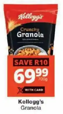 Checkers Kellogg's Granola offer