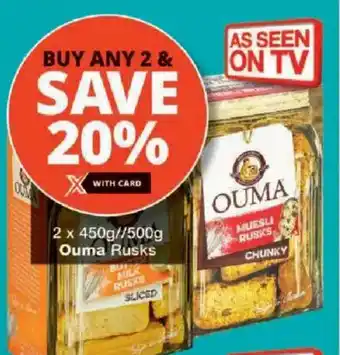 Checkers Ouma Rusks offer