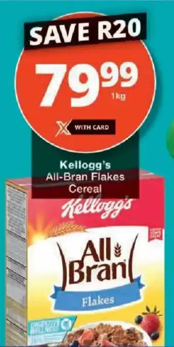 Checkers Kellogg's All-Bran Flakes Cereal offer