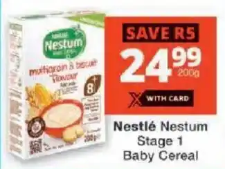 Checkers Nestlé Nestum Stage 1 Baby Cereal offer