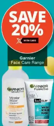 Checkers Garnier Face Care Range offer