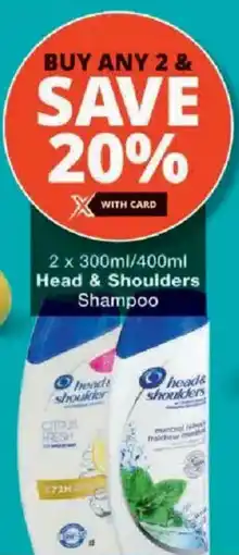 Checkers Head & Shoulders Shampoo offer