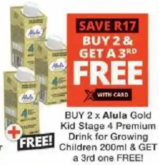 Checkers Alula Gold Kid Stage 4 Premium Drink for Growing Children offer
