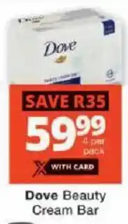 Checkers Dove Beauty Cream Bar offer