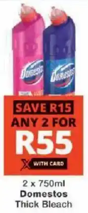 Checkers Domestos Thick Bleach offer