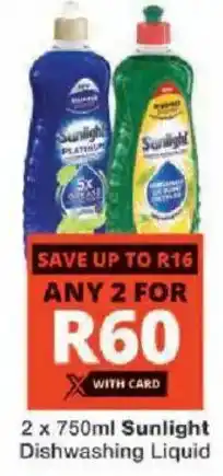 Checkers Sunlight Dishwashing Liquid offer