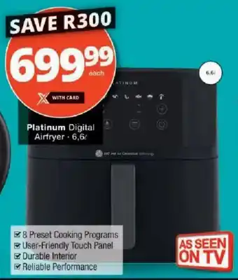 Checkers Platinum Digital Airfryer offer