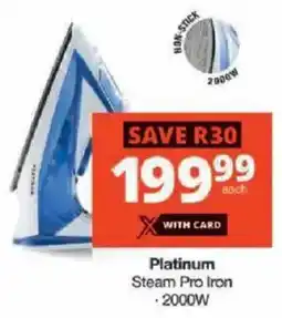 Checkers Platinum Steam Pro Iron offer