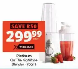 Checkers Platinum On The Go White Blender offer