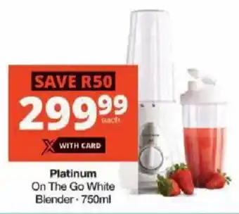 Checkers Platinum On The Go White Blender offer