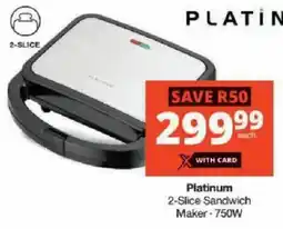 Checkers Platinum 2-Slice Sandwich Maker offer