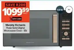 Checkers Morphy Richards Rose Gold Digital Microwave Oven offer
