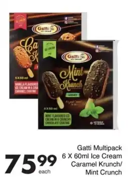 Save Hyper Gatti Multipack Ice Cream Caramel Krunch/ Mint Krunch offer
