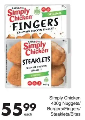 Save Hyper Simply Chicken Nuggets/ Burgers/ Fingers/ Steaklets/ Bites offer