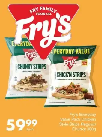 Save Hyper Fry's Everyday Value Pack Chicken Style Strips Regular/ Chunky offer