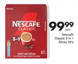 Save Hyper Nescafé Classic 3 In 1 Sticks offer