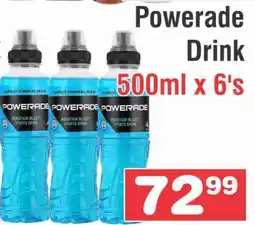 Advance Cash n Carry Powerade Drink 500ml x 6's offer