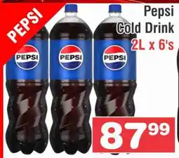 Advance Cash n Carry Pepsi Cold Drink 2L x 6's offer