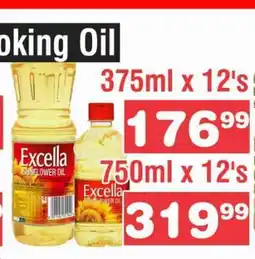 Advance Cash n Carry Excella Sunflower Oil 750ml x 12's offer