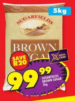 Shoprite SUGARFIELDS BROWN SUGAR 5kg offer