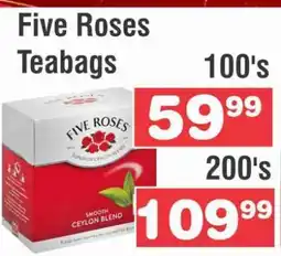 Advance Cash n Carry FIVE ROSES TEABAGS 100's offer