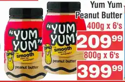 Advance Cash n Carry Yum Yum Peanut Butter 400g x 6's offer