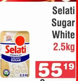 Advance Cash n Carry Selati Sugar White 2.5kg offer