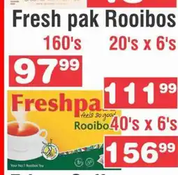 Advance Cash n Carry Fresh pak Rooibos 160's offer