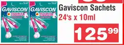 Advance Cash n Carry Gaviscon Sachets offer