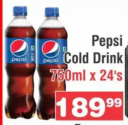 Advance Cash n Carry Pepsi Cold Drink 750ml x 24's offer