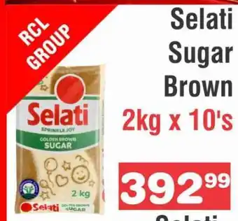 Advance Cash n Carry Selati Sugar Brown 2kg x 10's offer