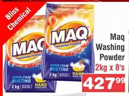 Advance Cash n Carry MAQ WASHING POWDER 2KG X 8's offer