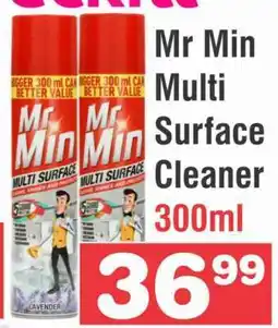 Advance Cash n Carry Mr Min Multi Surface Cleaner 300ml offer