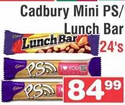 Advance Cash n Carry Cadbury Mini PS/ Lunch Bar 24's offer