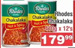 Advance Cash n Carry Rhodes Chakalaka offer