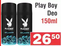 Advance Cash n Carry Play Boy Deo 150ml offer