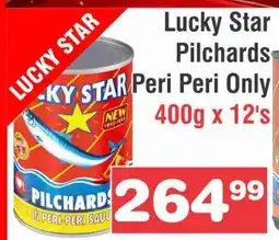 Advance Cash n Carry Lucky Star Pilchards Peri Peri Only offer