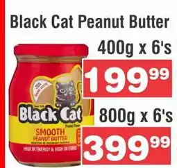 Advance Cash n Carry BLACK CAT PEANUT BUTTER 400G X 6's offer